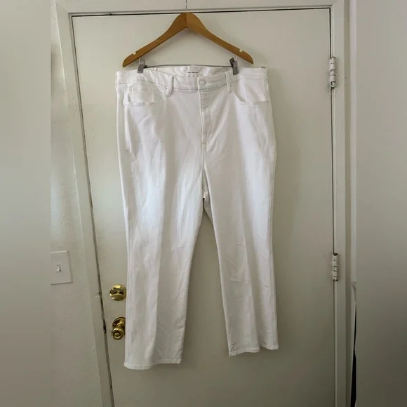 Good American Curve White Straight Jeans . Size 24 - Picture 3 of 12